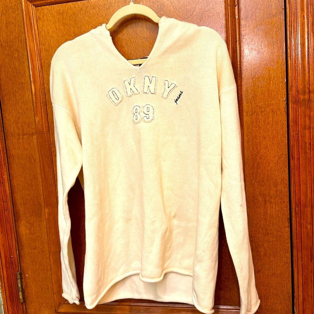 🆕 DKNY JEANS COTTON PULLOVER HOODIE